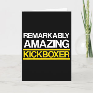 Kickboxen Erstaunliches Kick-Box-Training Karte