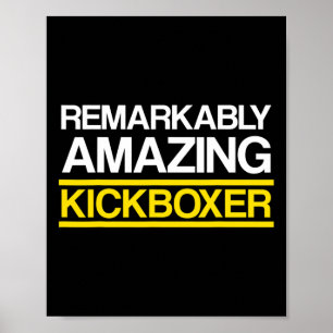 Kickboxen Erstaunliches Kick-Box-Training Poster