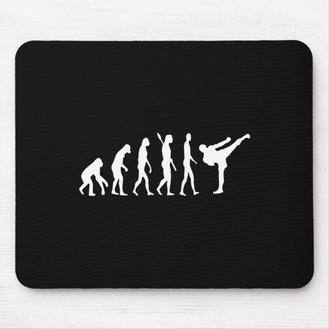 Kickboxen Evolution Karate Arti Taekwondo Judo  Mousepad (Vorne)