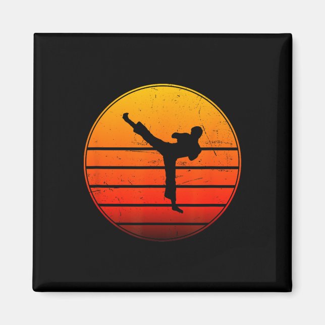 Kickboxen Frauen Boxen Männer Kickbox Kickboxer  Magnet (Vorne)