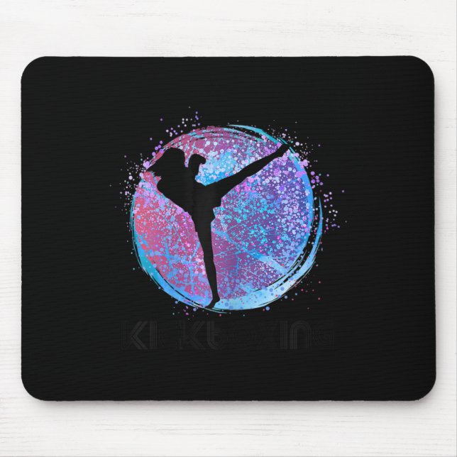 Kickboxen Frauen Mädchen Kinder Kickboxer Boxen Co Mousepad (Vorne)