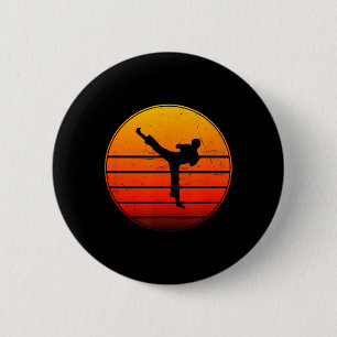 Kickboxen Frauen Männer Boxen Kickbox Kickboxer  Button