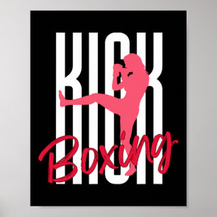 Kickboxen Frontkick Poster