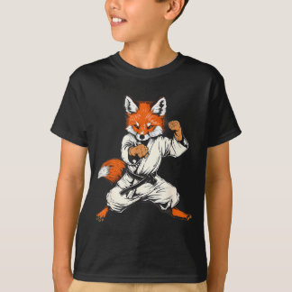 Kickboxen Fuchs Taekwondo Karate Mma Lustig Martia T-Shirt
