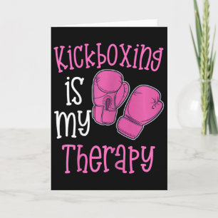 Kickboxen für Frauen ist meine Therapie Lustiges F Karte