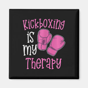 Kickboxen für Frauen ist meine Therapie Lustiges F Magnet