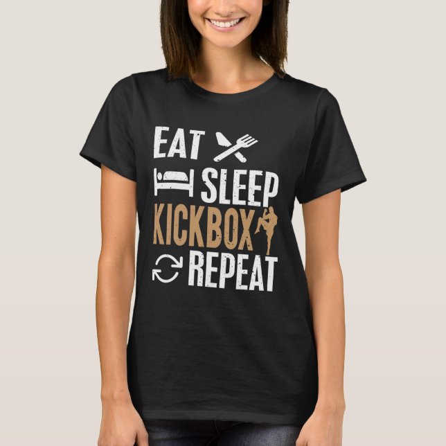 Kickboxen für Kickboxer T-Shirt (Vorderseite)