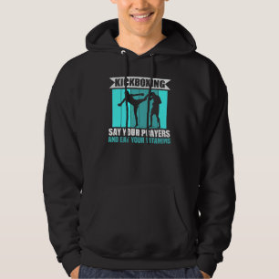 Kickboxen Gebete aussprechen und Vitamine essen Hoodie