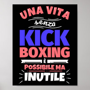 Kickboxen-Geschenk Lustig Athletik Sport - Keine S Poster