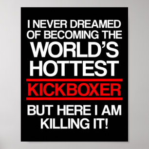 Kickboxen geträumtes Kickbox-Training Poster