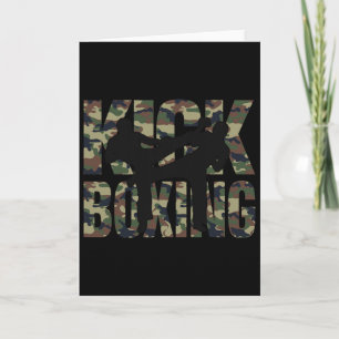 Kickboxen Grunge-Design Kampf zwischen zwei Kickbo Karte