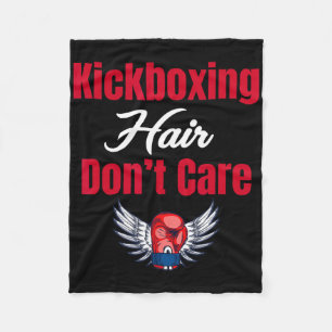 Kickboxen Haare egal Lustige Kampfsportarten Jiuj Fleecedecke