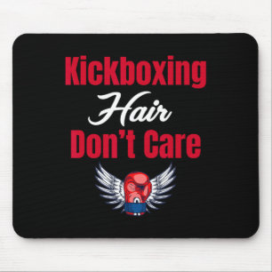 Kickboxen Haare sind egal Lustige Kampfsportarten Mousepad