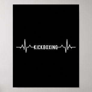 Kickboxen Herzschlag Kickboxen Boxen Pionier Poster