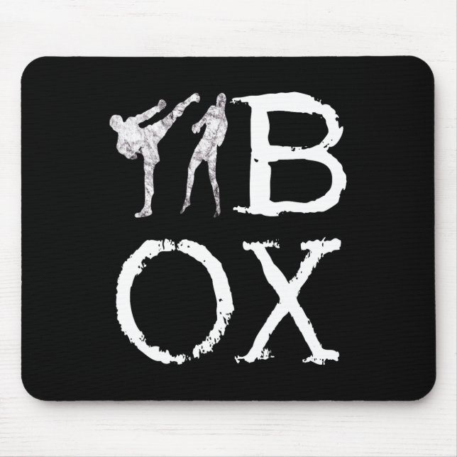 Kickboxen High Kick Boxen Tkw Mma Kung Fu Kampf Mousepad (Vorne)
