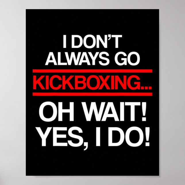 Kickboxen Immer Kick-Box-Training _1 Poster (Vorne)