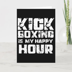 Kickboxen ist meine glückliche Stunde Frauen Niedl Karte
