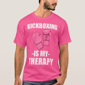 Kickboxen ist meine Therapie Funny Women's Boxing T-Shirt