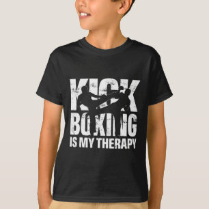 Kickboxen ist meine Therapie, Kickbox-Match-Motiv T-Shirt