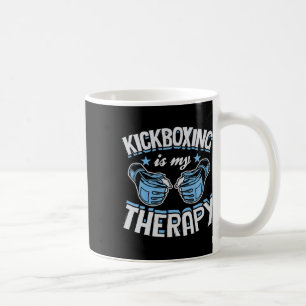 Kickboxen ist meine Therapie Lustiges Boxen Karate Kaffeetasse