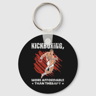 Kickboxen ist Therapie Lustiger Kick Boxer Boxen G Schlüsselanhänger