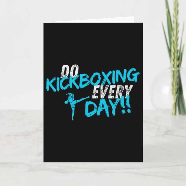 Kickboxen jeden Tag  Karte (Vorderseite)
