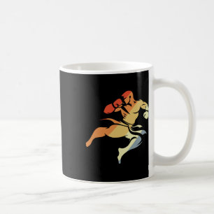 Kickboxen-Junge-Skizze 90er-Look Kampfsport Kaffeetasse