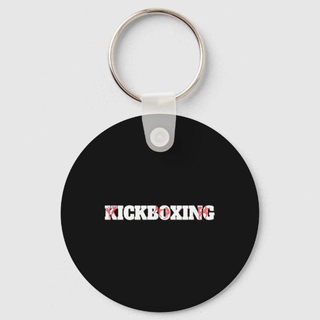 Kickboxen Kampfcage Kampf Training  Schlüsselanhänger (Vorderseite)