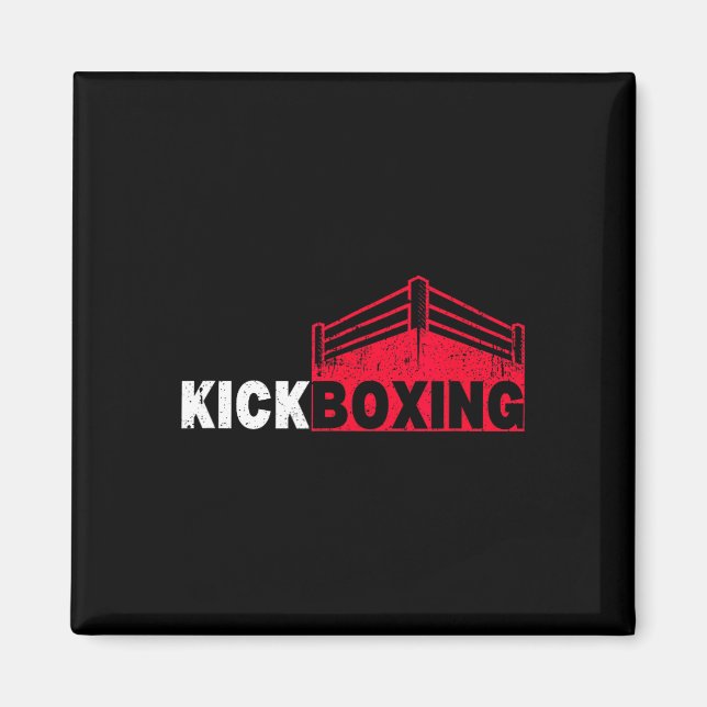 Kickboxen Kampfring Sport Magnet (Vorne)