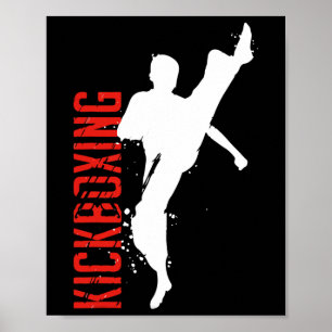 Kickboxen Kampfsport Poster
