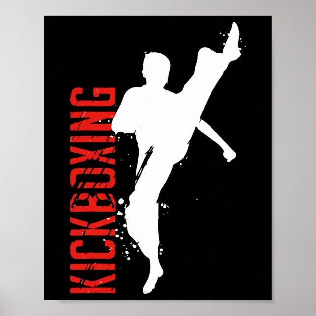 Kickboxen Kampfsport  Poster (Vorne)