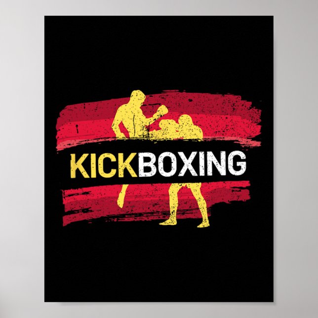 Kickboxen Kampfsport  Poster (Vorne)