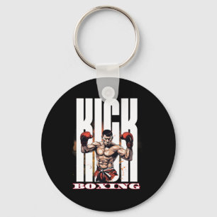 Kickboxen Kampfstil Schlüsselanhänger