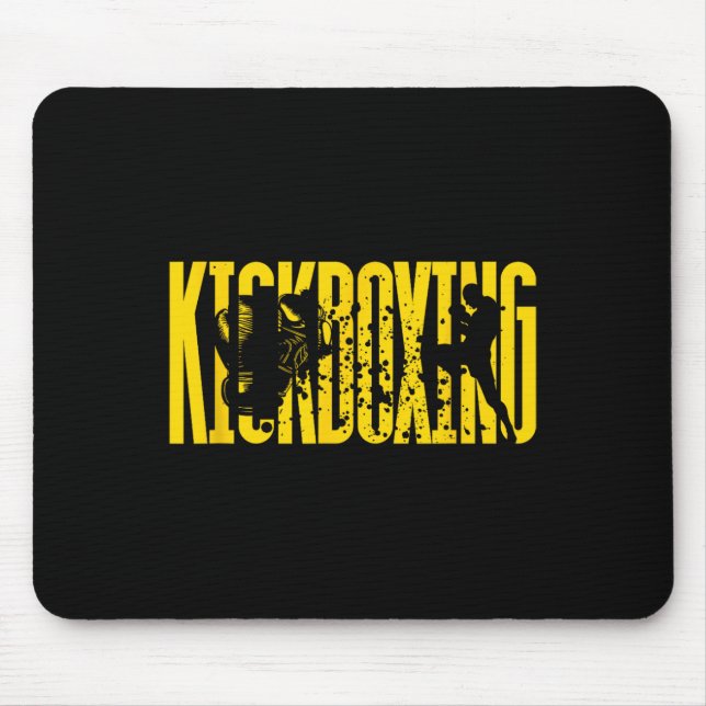 Kickboxen Kampftechnik  Mousepad (Vorne)
