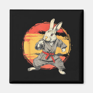Kickboxen Kaninchen Karate Taekwondo Jiu-Jitsu MMA Magnet