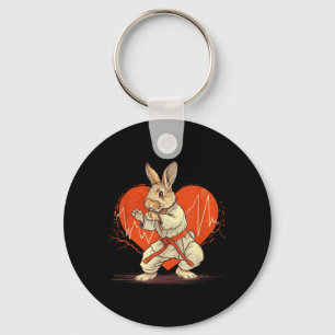 Kickboxen Kaninchen Karate Taekwondo Jiu-Jitsu MMA Schlüsselanhänger