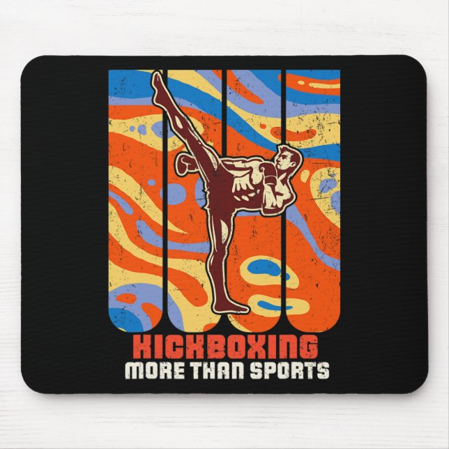 Kickboxen Karate Taekwondo Kampfsporttraining A Mousepad (Vorne)