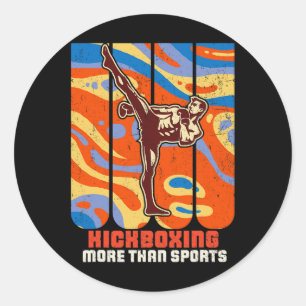 Kickboxen Karate Taekwondo Kampfsporttraining A Runder Aufkleber
