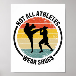 Kickboxen Kick Boxing Nicht alle Athleten tragen S Poster