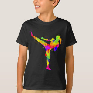 Kickboxen Kickboxer Karate Frauen Mädchen Kinder T-Shirt