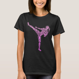 Kickboxen Kickboxer Karate Mädchen Kinder Frauen T-Shirt