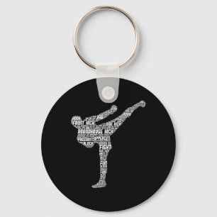 Kickboxen Kickboxer Karate Männer Kinder Jungen Schlüsselanhänger