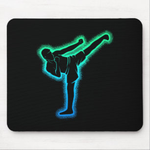 Kickboxen Kickboxer Karate Taekwondo Kinder Jungen Mousepad