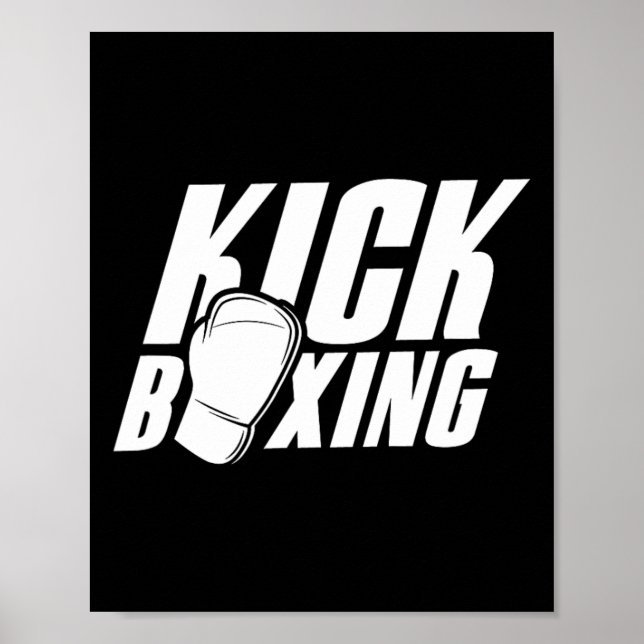 Kickboxen Kickboxer Kickbox Kick Boxen Martial A Poster (Vorne)