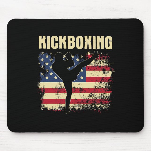 Kickboxen - Kickboxer Mixed Martial Arts Trainer Mousepad (Vorne)