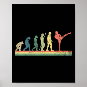 Kickboxen Kickboxer Retro Vintage Poster