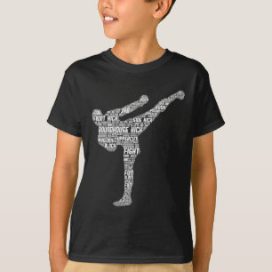 Kickboxen Kickboxer Taekwondo Karate Kinder Junge T-Shirt