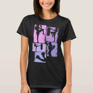 Kickboxen Kickboxer Taekwondo Karate Mädchen Fraue T-Shirt