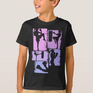 Kickboxen Kickboxer Taekwondo Karate Mädchen Fraue T-Shirt