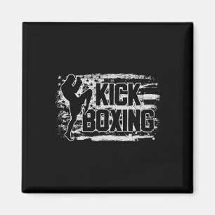 Kickboxen Kickboxer USA Amerikanische Flagge Gesch Magnet